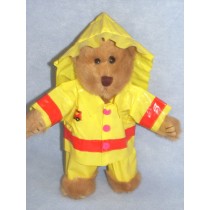 10-12" Bear Clothing - Fireman Outfit