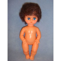|10" Vinyl Doll w_Brown Hair