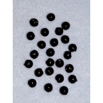Eye_Nose - Round Button - 10mm Black Pkg_24