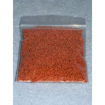 1 - 1.25mm Copper Glass Beads - 2 oz.