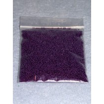 1 - 1.25mm Purple Glass Beads - 2 oz.