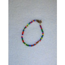 4" Mixed Glass Bead Ankle Bracelet