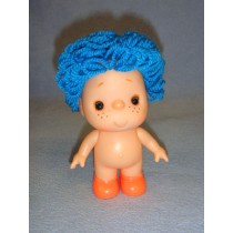 |5 1_2" Beezy Doll w_Blue Yarn Hair