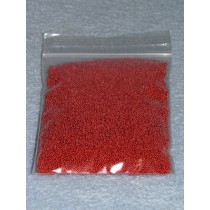 .75 - 1mm Red Glass Beads - 2 oz.