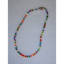 |7 1_2" Mixed Glass Bead Necklace