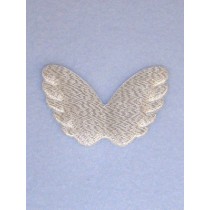 Angel Wings - 2 1_4" Silver - Pk_4