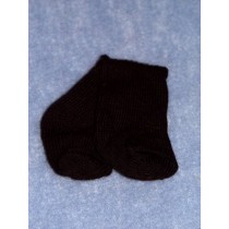 |Anklet - Cotton - 18-20" Black (LG)