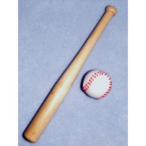 Baseball Bat & Ball for 18" Doll