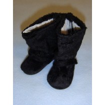 Boot - 3 1_8" Black Furry