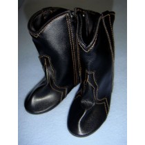 |Boot - Cowboy - 4 1_8" Black