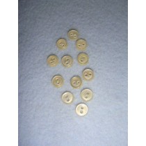 Buttons - 2-Hole - 1_4" Cream