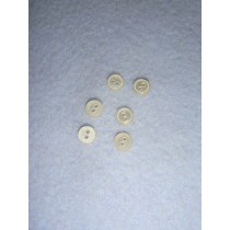 Buttons - 2-Hole - 3_16" Cream