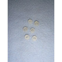 Buttons - 2-Hole - 3_16" White