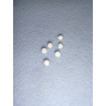 |Buttons - Glass Bead - 2mm White