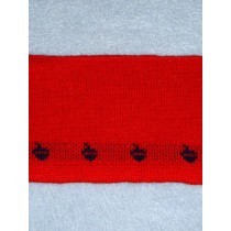 |Collar Strips-Red Knit w_Sailboats
