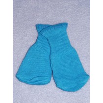 Cotton Socks for 18" Dolls - Teal