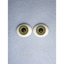 Doll Eye - Flat Back Glass - 10mm Green