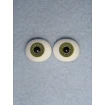 Doll Eye - Flat Back Glass - 10mm Green