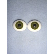 |Doll Eye - Flat Back Glass - 20mm Green