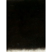 Feather Fur Fabric -Black 1 Yd
