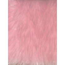 Feather Fur Fabric -Pink Frost 1 Yd