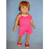 Fuchsia Romper for 18" Doll