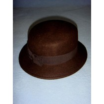 |Hat - 100% Wool - 17" Dark Brown