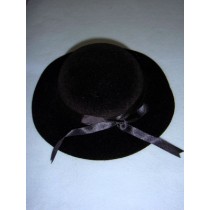 |Hat - Classic Flocked - 7" Black