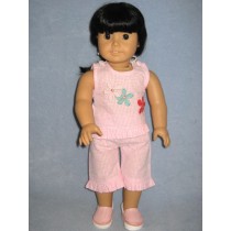 |Pink & White Daisy Outfit - 18" Doll