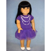 |Purple Casual Dress for 18" Doll