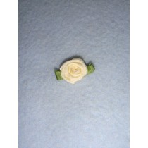 |Ribbon Rose - 10mm Ivory Silk (Pkg_6)