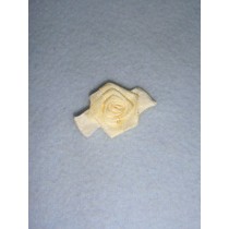 Ribbon Rose - 18mm Ivory_Ivory (Pkg_5)