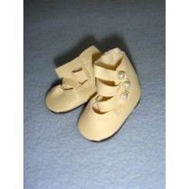 Shoe - 3-Strap - 1 3_4" Cream