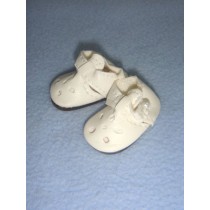 |Shoe - Ankle Strap w_Cutouts - 1 3_8" White