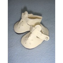 Shoe - Ankle Strap w_Cutouts - 2" White