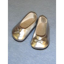 Shoe - Ballet Flats - 3" Silver