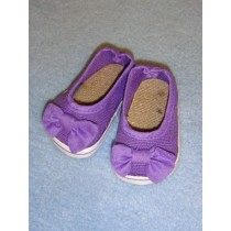 Shoe - Canvas Slip-On - 3" Purple