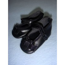 Shoe - German Button Strap - 2 3_4" Black