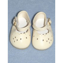Shoe - Heart-Cut Baby - 2 7_8" Light Cream