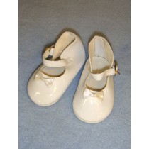 Shoe - Mary Jane - 3 1_2" White