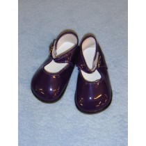 Shoe - Mary Jane - 4" Dark Purple Patent