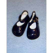 Shoe - Mary Jane - 4" Navy Blue Patent