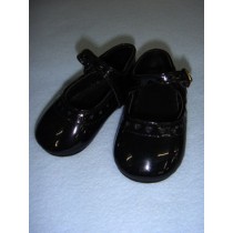Shoe - Mary Jane w_Hearts - 4 1_8" Black