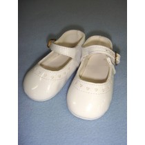 Shoe - Mary Jane w_Hearts - 4 1_8" White