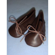|Shoe - Moccasin - 4" Brown