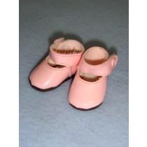 Shoe - Patent Button - 1 3_4" Pink