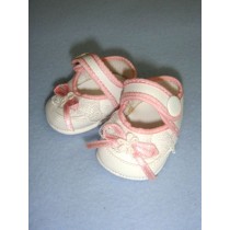 Shoe - Patty Cake - 2 3_4" White w_Pink