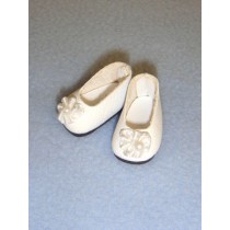 Shoe - Pearly Flats - 1" White