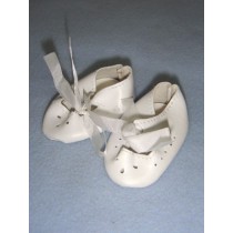 |Shoe - Ribbon Tie Cutout - 3" White