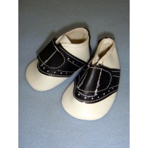 Shoe - Saddle - 3" Black_White w_Velcro